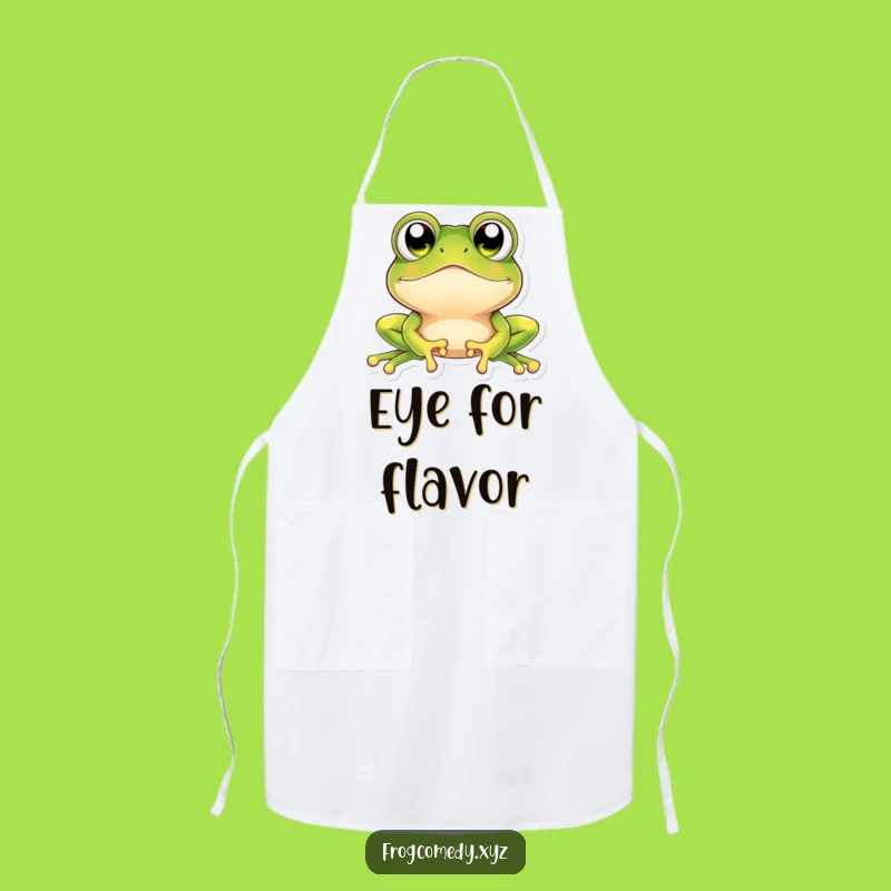 Funny Kawaii Frog Apron: Kitchen Wonder, Chef's Funny Gift