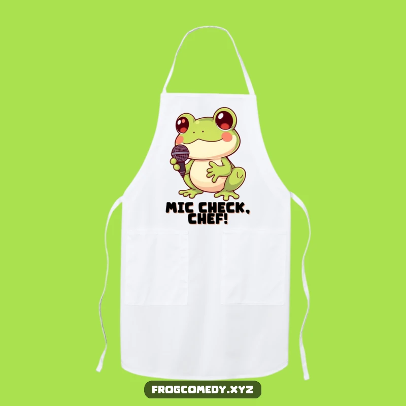 Funny Kawaii Frog Chef Apron: Cook and Croak with Joy
