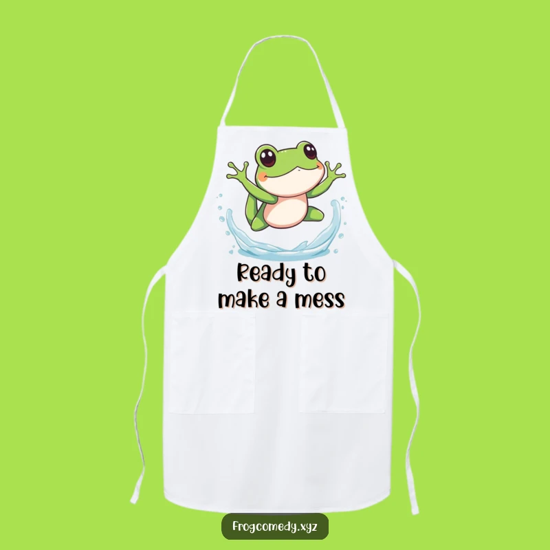 Funny Splashy Frog Dive Apron: Kitchen Fun, Perfect Funny Gift for Cooks