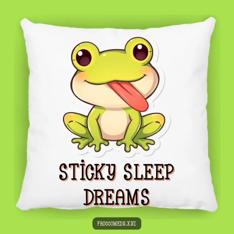 Funny Kawaii Frog Tongue Pillow: Snuggle with Playful Comfort