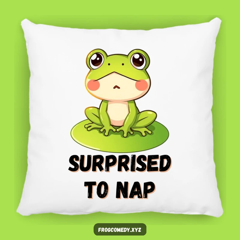 Funny Surprised Frog Pillow: Add Comfy, Hilarious Shock to Your Sofa