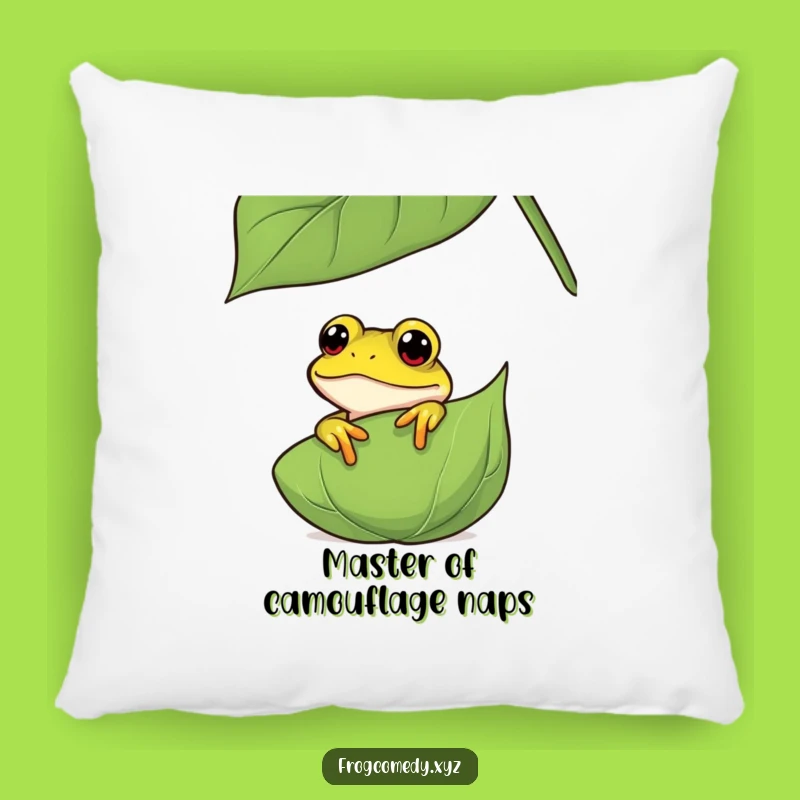Funny Curious Frog Pillow: Cozy Peeking Amphibian Comfort, Perfect Funny Gift for Relaxation