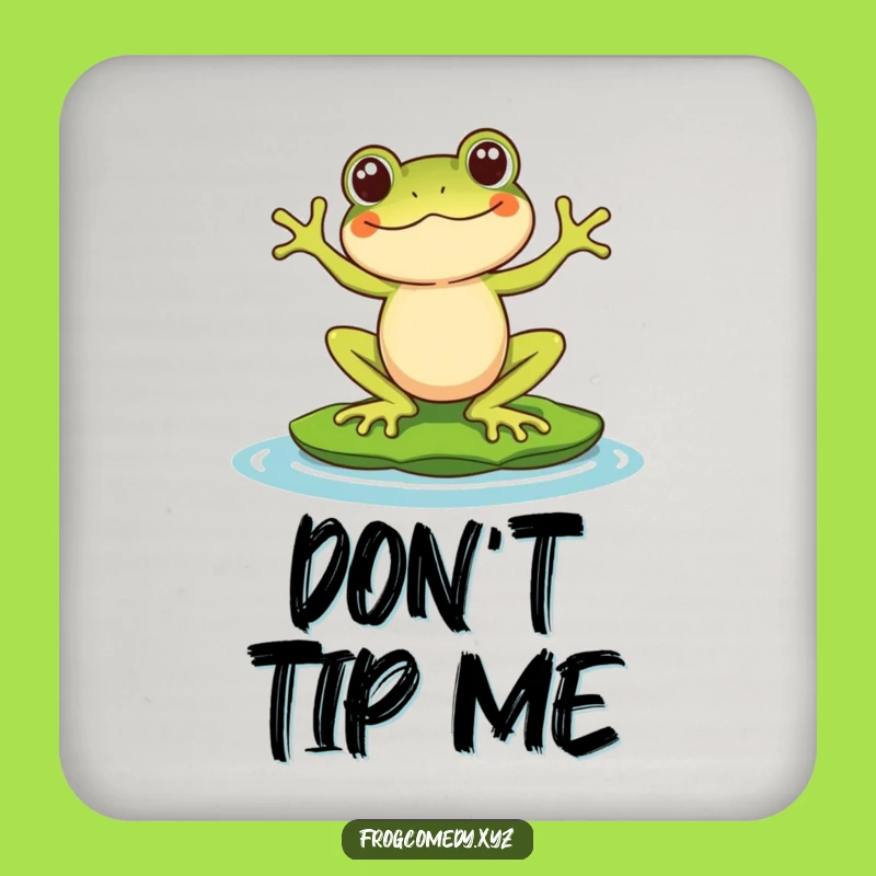 Funny Kawaii Frog Coaster - Protect Surfaces with Balance