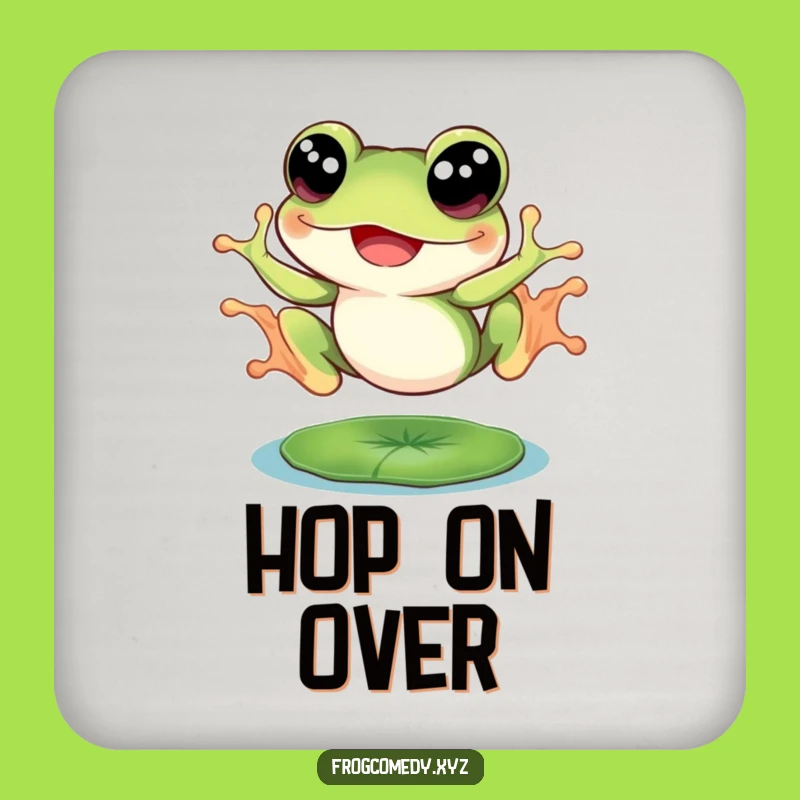 Funny Big Eyed Frog Coasters: Joyful Leap Protection Gift