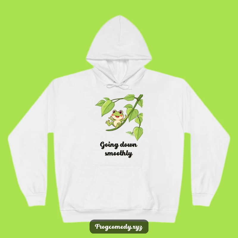 Funny Frog Vine Hoodie: Cozy Adventure for Cooler Days