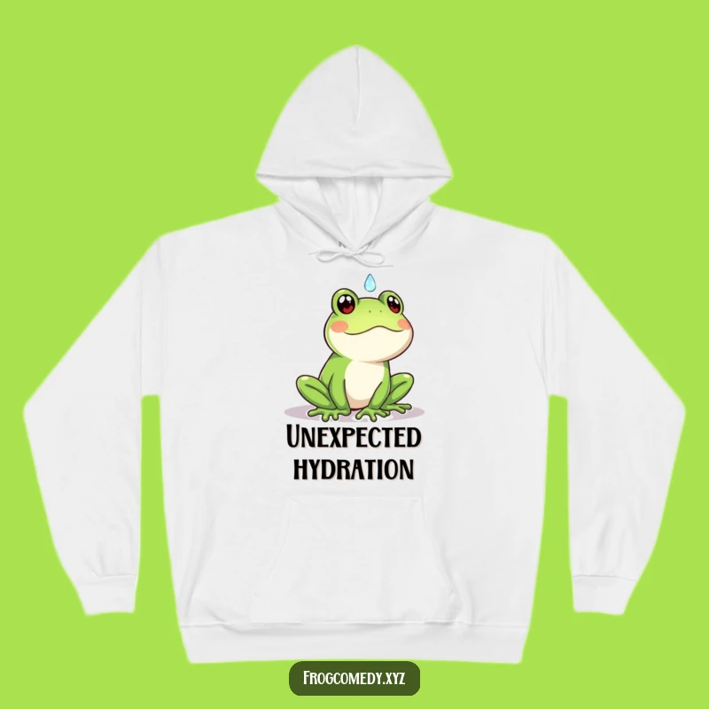 Cozy Funny Kawaii Frog Hoodie: Warm and Surprised Gift Apparel