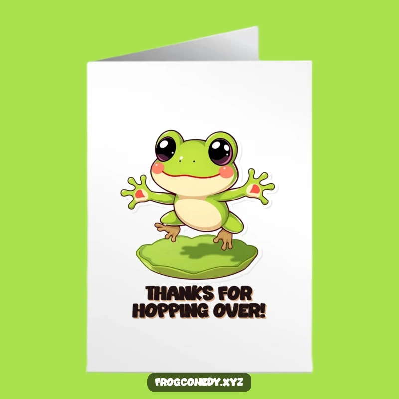Free Printable Thank You Card: Froggy Thanks! A Sweet Downloadable Gift.