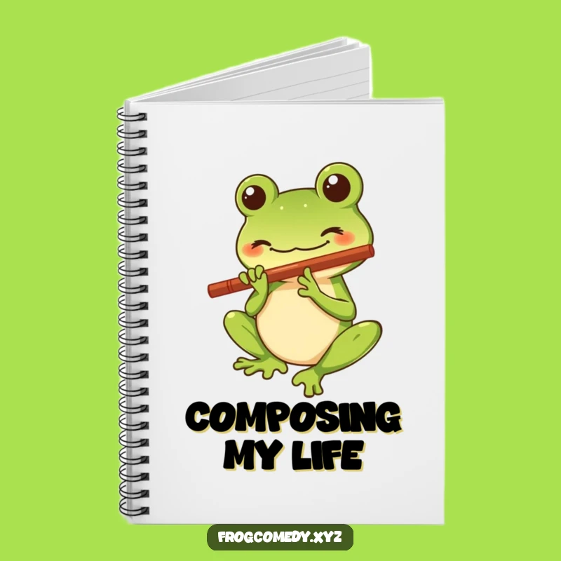 Funny Kawaii Frog Notebook - Jot Down Melodious Ideas
