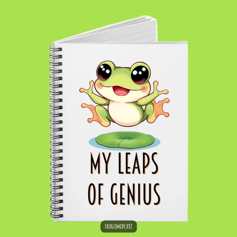 Funny Big Eyed Frog Notebook: Joyful Leap Journal Gift