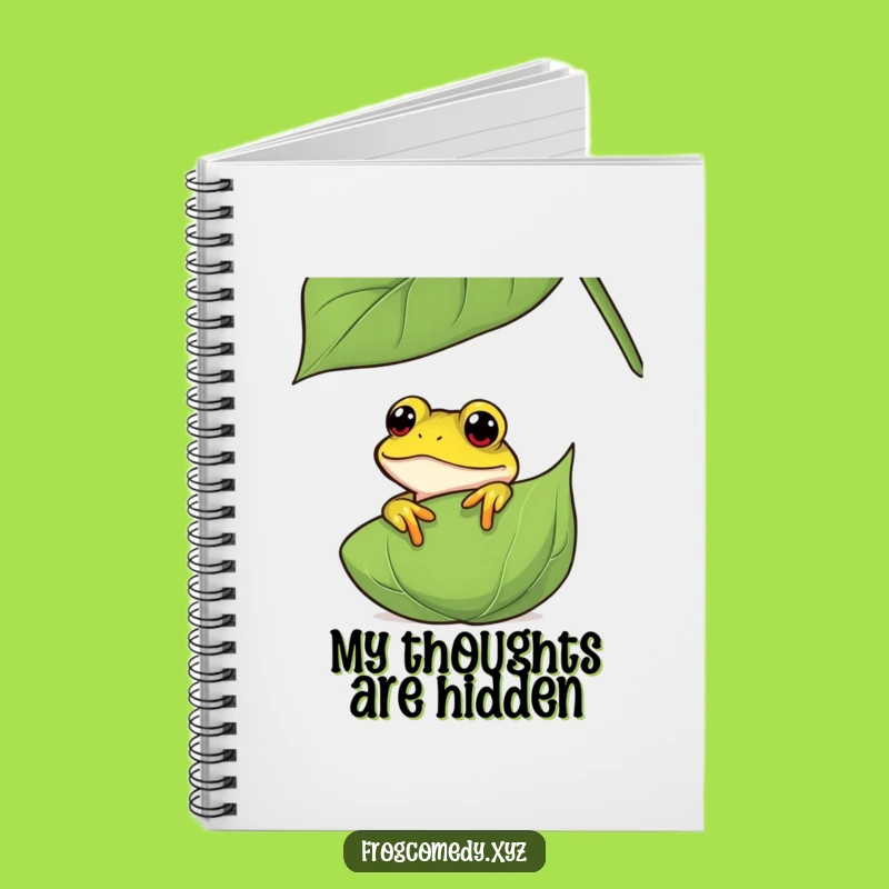 Funny Curious Frog Notebook: Peeking Amphibian Journal, Perfect Funny Gift for Writers