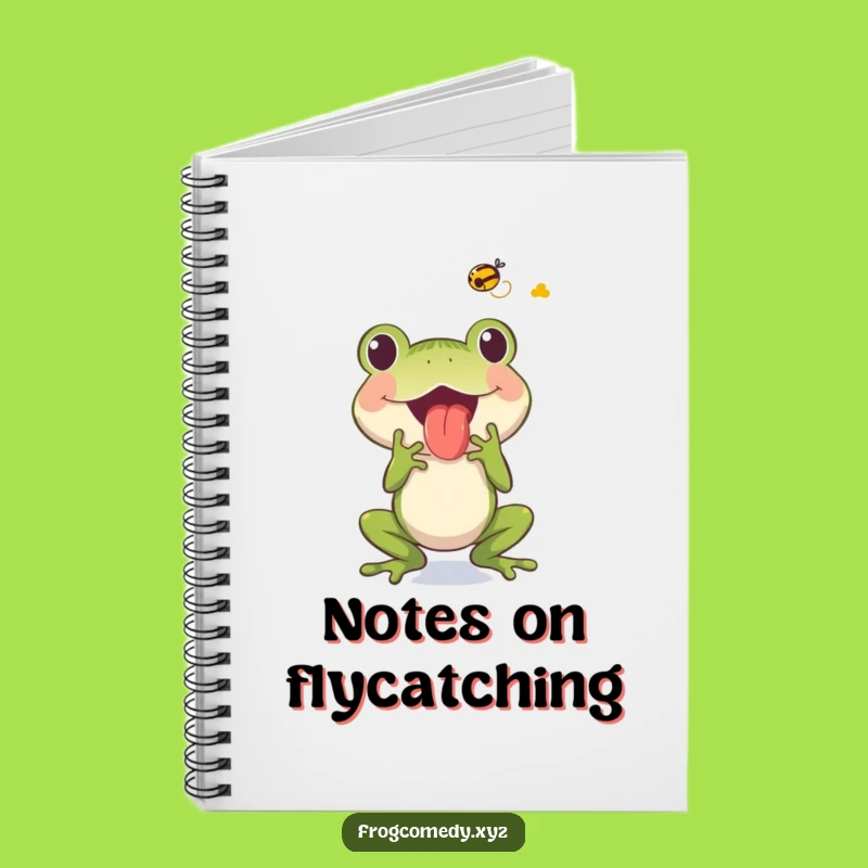 Funny Frog Fly Catcher Notebook: Jot Down Quick Wits and Ideas