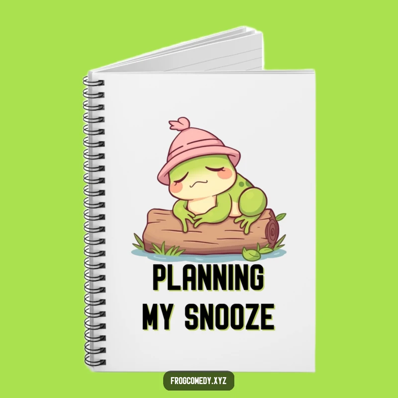 Funny Sleepy Frog Notebook: Jot Down Ideas with a Smile