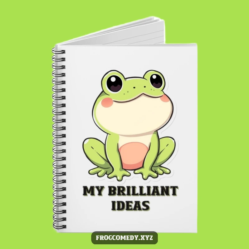 Funny Kawaii Frog Notebook: Playful Wink Journal for Your Thoughts!