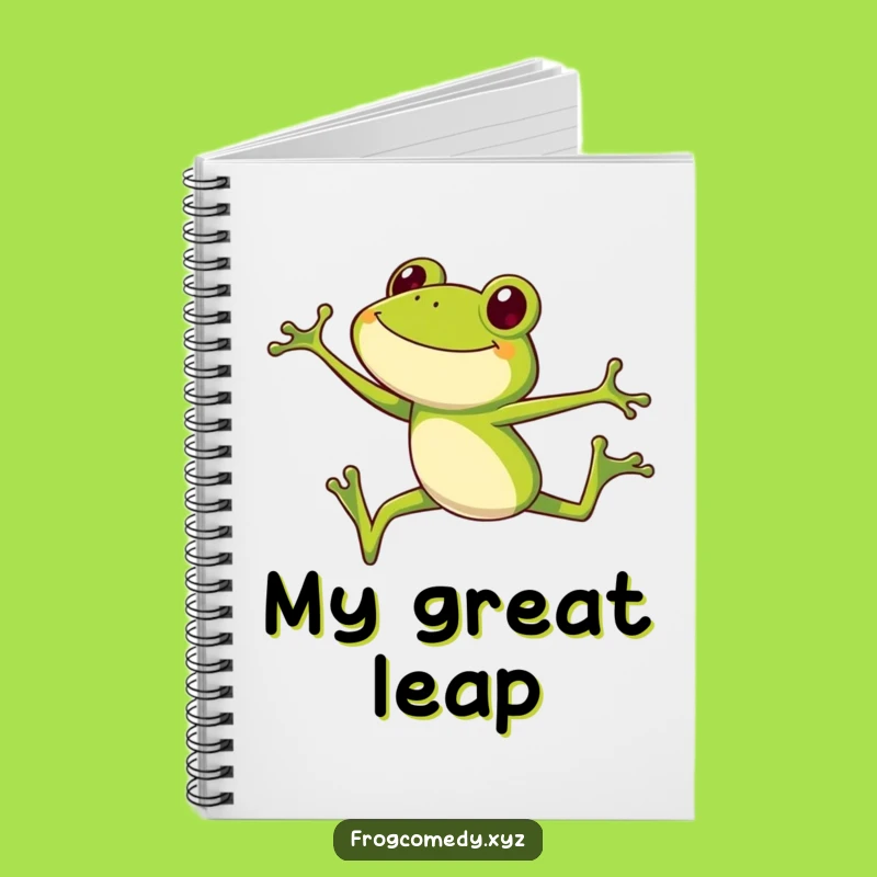 Funny Frog High Jump Notebook: Hilarious Long-Legged Journal for Ideas