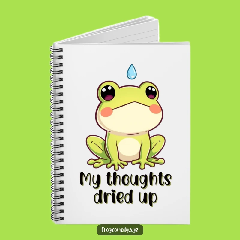 Funny Kawaii Frog Notebook: Surprise Raindrop Journal, Perfect Funny Gift!