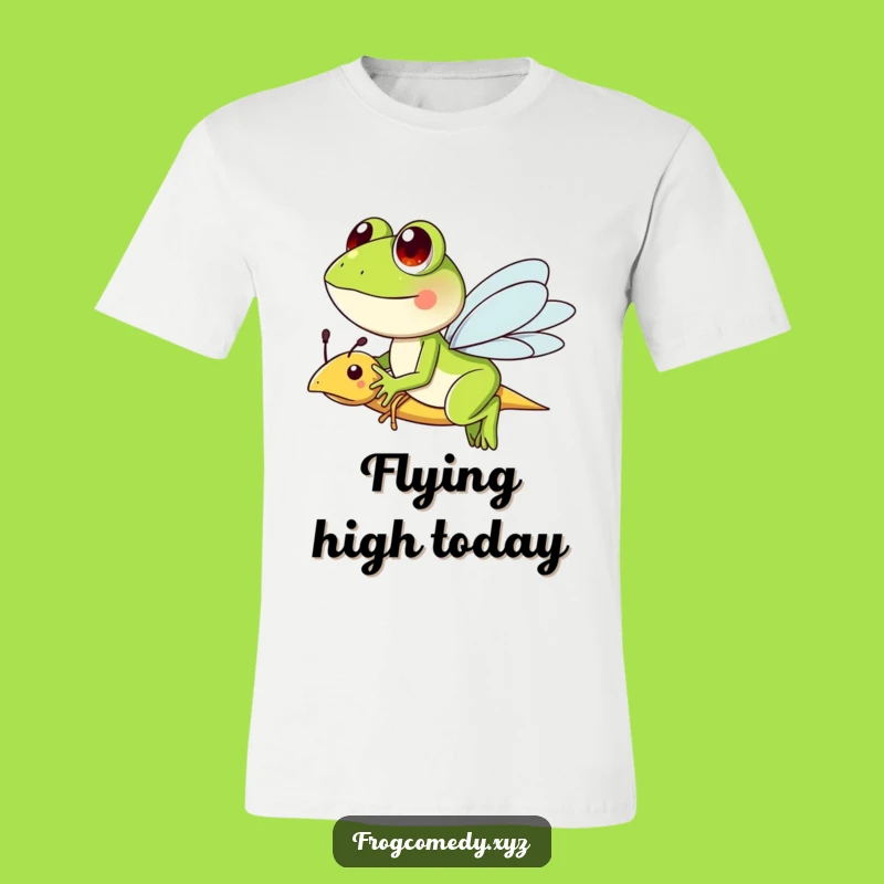 Funny Frog Dragonfly Rider T-Shirt: Fantasy Adventure, Perfect Gift