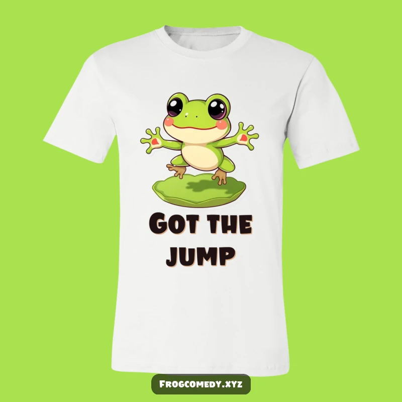 Funny Frog Lily Pad T-Shirt: Exuberant Leap Fun, Adorable Cheerful Funny Gift
