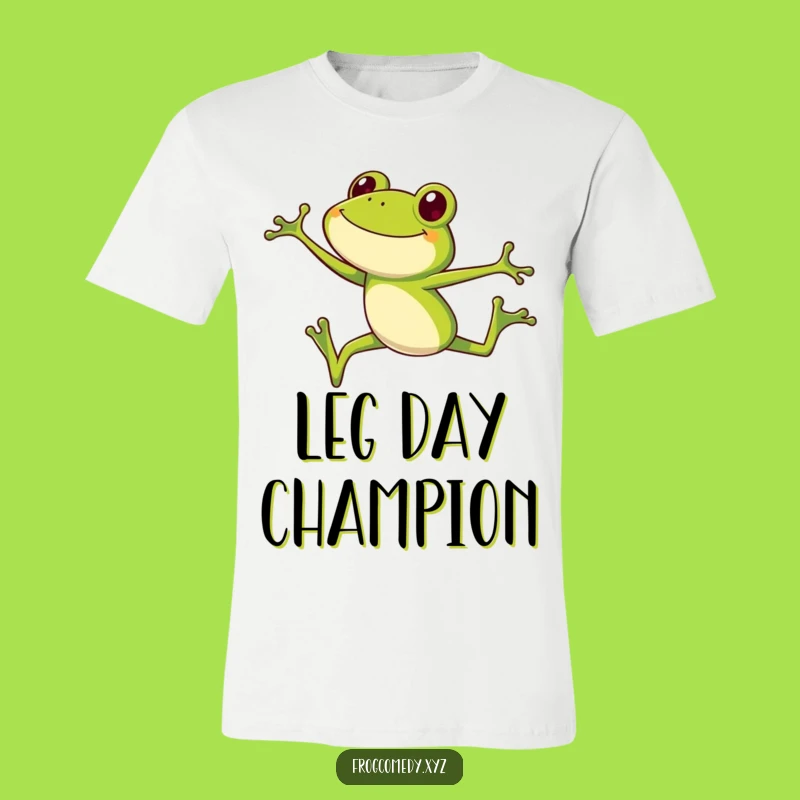 Funny Frog Long Legs T-Shirt: Hilarious High Jumping Amphibian Tee for Gift