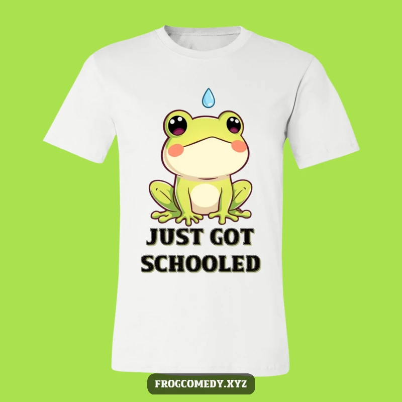 Funny Kawaii Frog T-Shirt: Amused by Raindrop, Hilarious Gift for Him or Her!