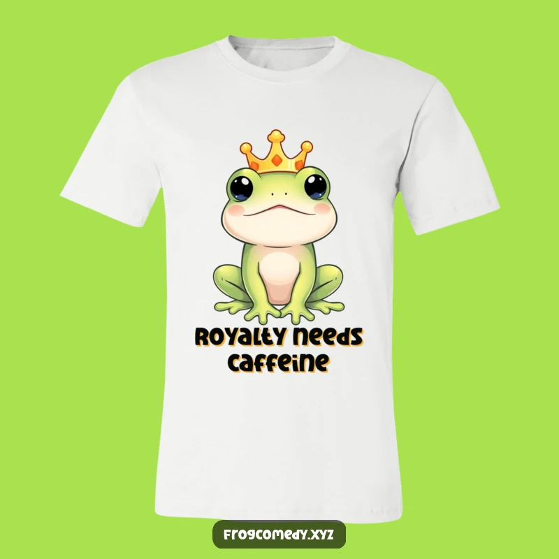 Funny Regal Frog King T-Shirt: Royal Amphibian Tee, Perfect Funny Gift for Leaders